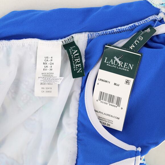 Lauren Ralph Lauren Women Paisley Twist Underwire One Piece Swimsuit Size US 4 - Picture 5 of 5